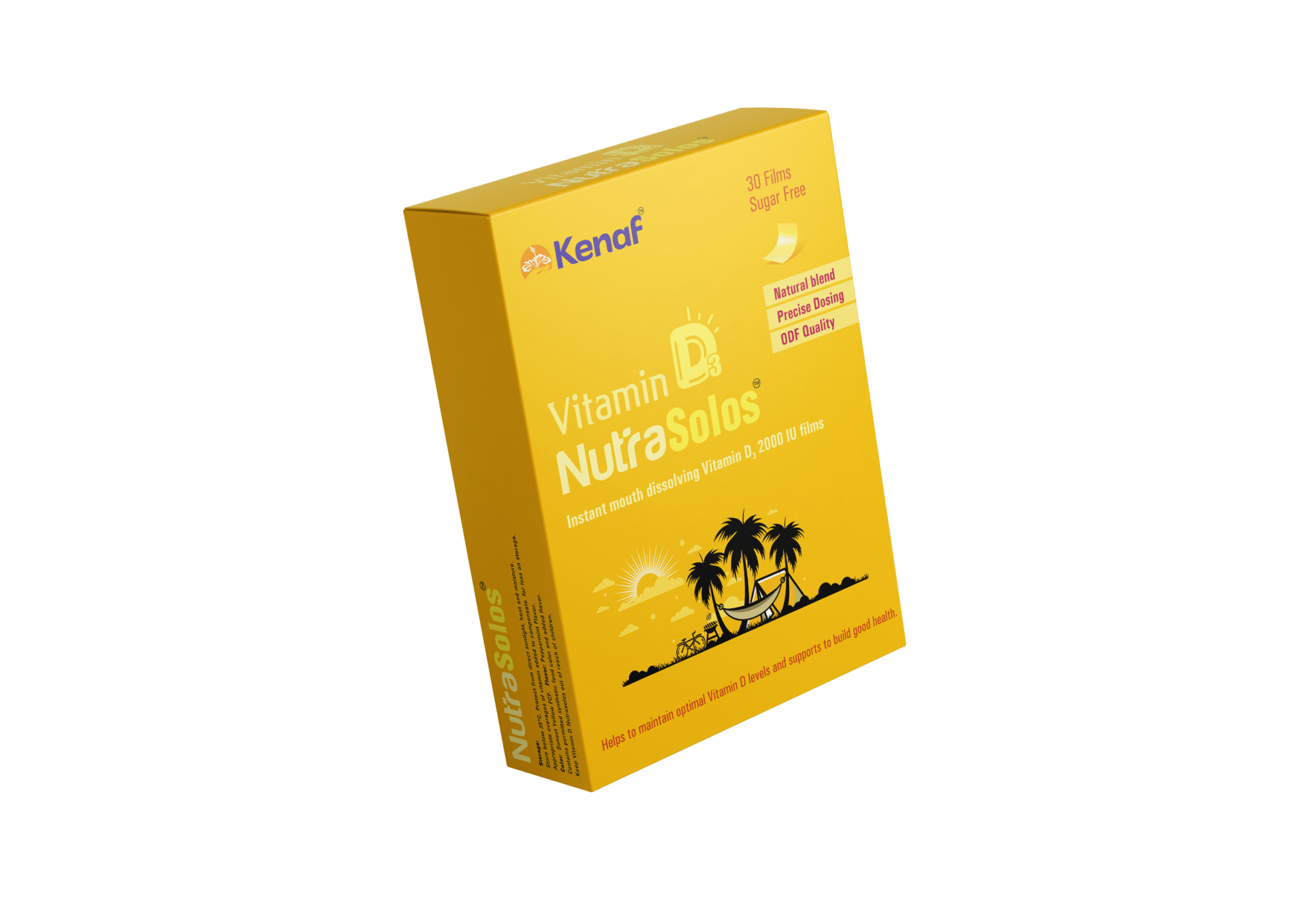 Natural Vitamin D3 2000 IU Films Kenaf Healthcare