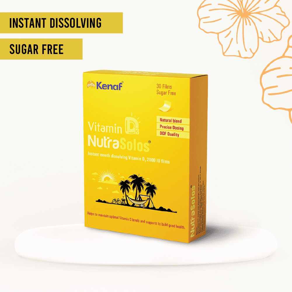 Vitamin D 2000 IU Films Instant, Natural & Sugar Free Kenaf Healthcare