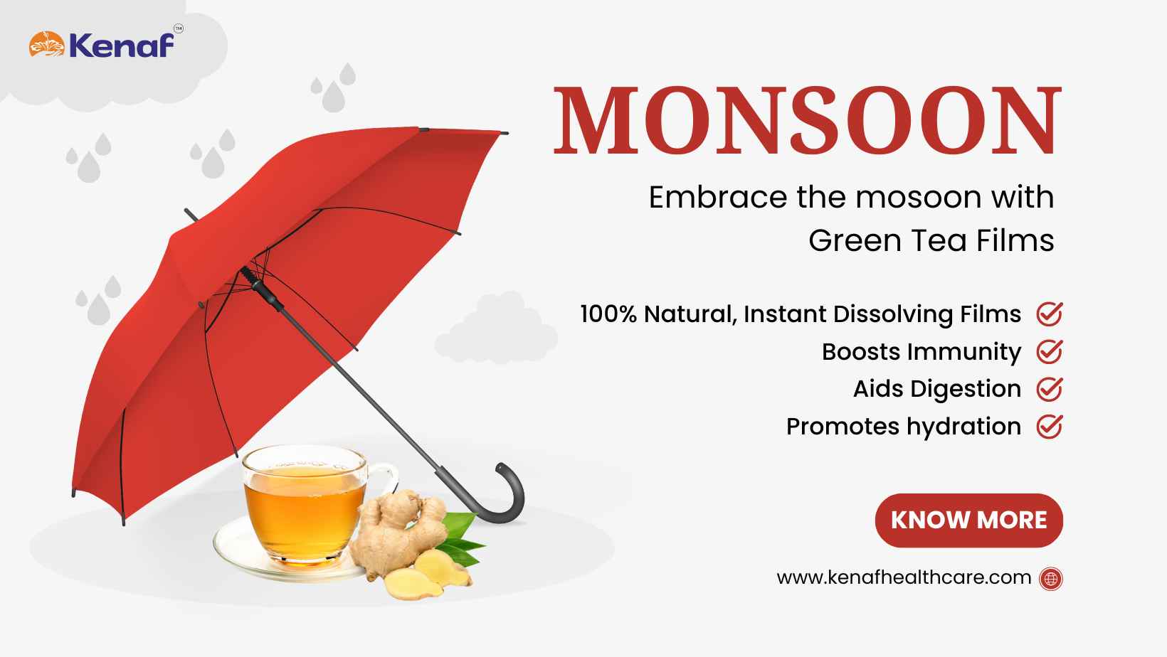 What are the benefits of Green tea in monsoon